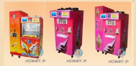 distributeur glace italienne avec monnayeur