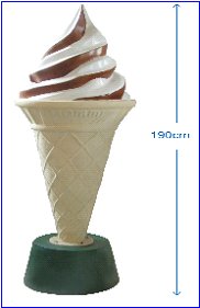 PLV aide � la vente glace geante